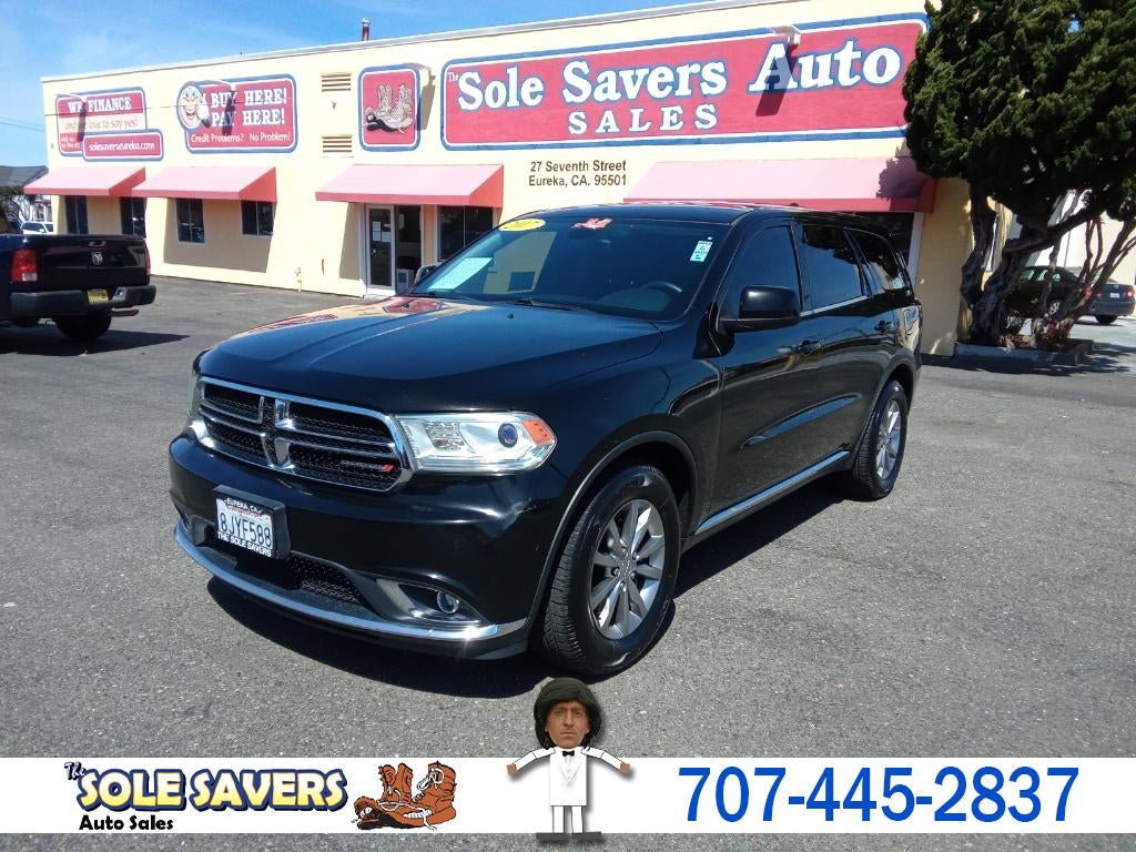 2017 Dodge Durango SXT in Black — front three-quarter view