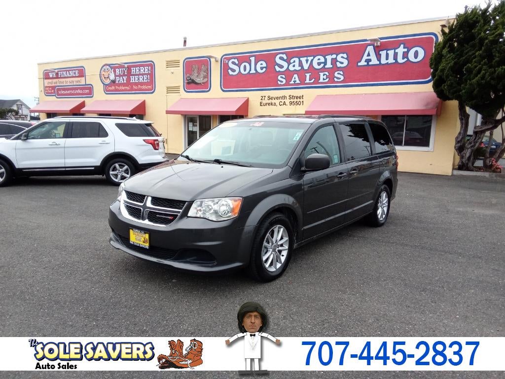 2016 Dodge Grand Caravan SXT in Gray — front three-quarter view