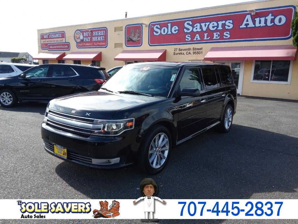 2019 Ford Flex Limited in Black — front three-quarter view