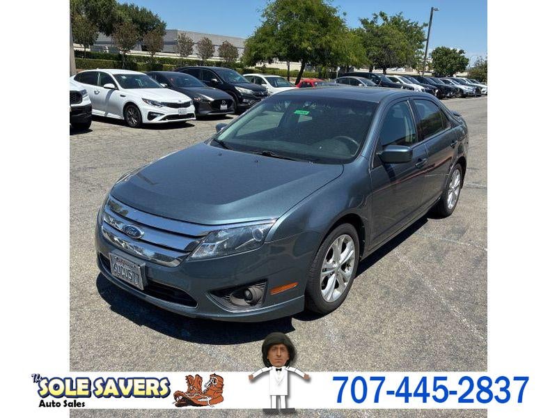 2012 Ford Fusion SE in Blue — front three-quarter view