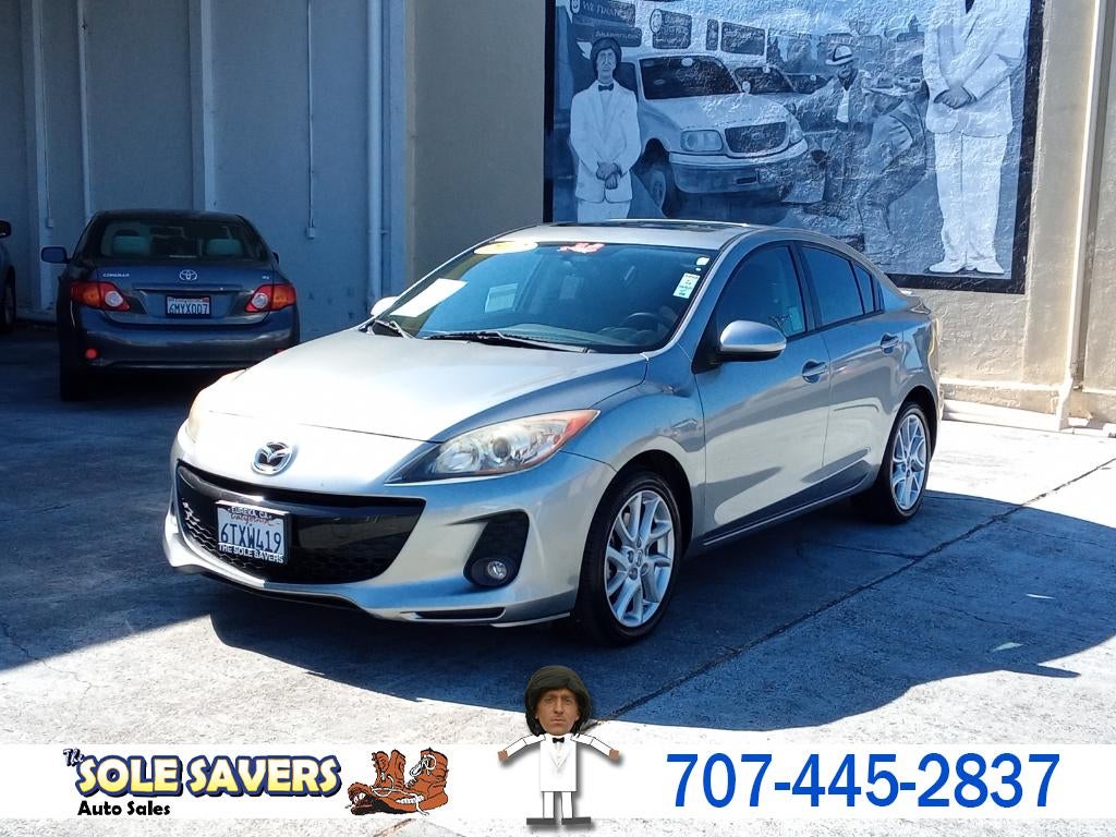 2012 Mazda Mazda3 s Grand Touring in Lt. Blue — front three-quarter view
