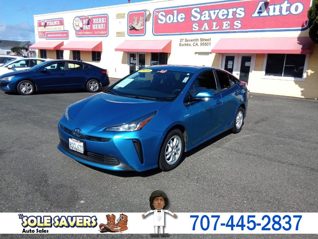 2020 Toyota Prius L Eco (Natl) in Blue — front three-quarter view
