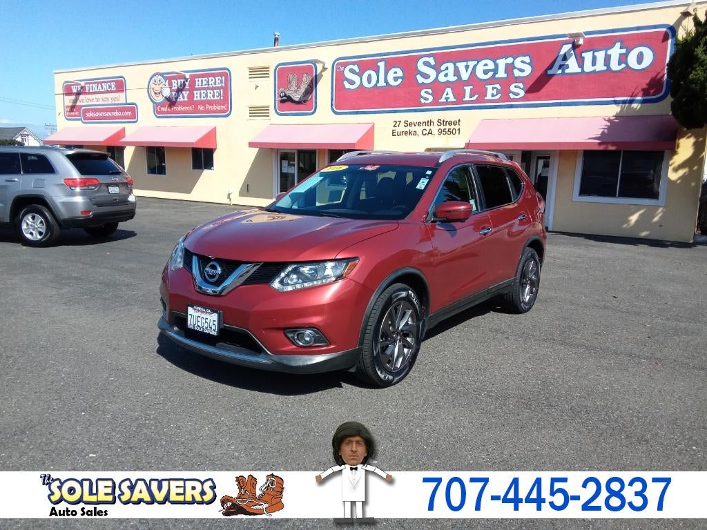 2016 Nissan Rogue FWD 4dr SL in Red — front three-quarter view